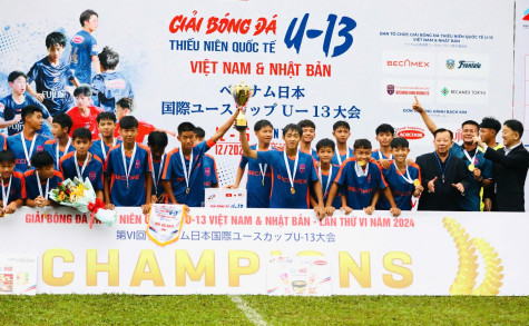 Giải bóng đá quốc tế U13 Việt Nam – Nhật Bản 2024 thành công tốt đẹp