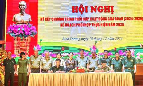 Hội Cựu chiến binh và Hội Cựu công an tỉnh phối hợp hoạt động giai đoạn 2024-2029