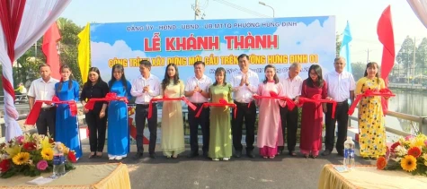 TP.Thuận An: Khánh thành và đưa vào sử dụng cầu mới trên đường Hưng Định 01