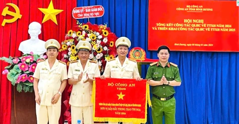 Bộ Công an khen thưởng Phòng Cảnh sát Quản lý hành chính về trật tự xã hội Công an tỉnh