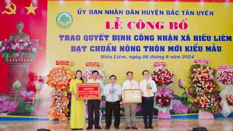 Đảng bộ xã Hiếu Liêm, huyện Bắc Tân Uyên: Giữ vững xã đạt chuẩn nông thôn mới kiểu mẫu