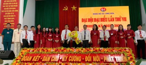 Huyện Dầu Tiếng: Đại hội Đại biểu Đảng bộ xã Long Hòa lần thứ VII diễn ra thành công tốt đẹp