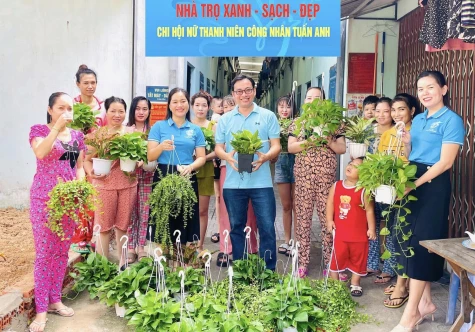 Hội Liên hiệp Phụ nữ phường Tân Vĩnh Hiệp (TP.Tân Uyên): Thực hiện mô hình
“Nhà trọ xanh - sạch - đẹp”