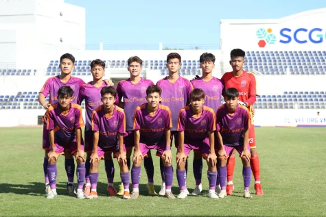 Hoà U19 Bà Rịa Vũng Tàu 2-2, U19 Becamex Bình Dương tiếp tục bất bại