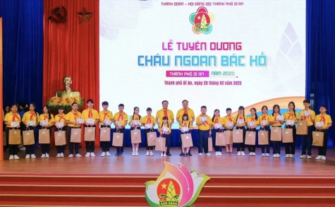 TP.Dĩ An: Gần 130 thiếu nhi đạt danh hiệu “Cháu ngoan Bác Hồ” cấp thành phố