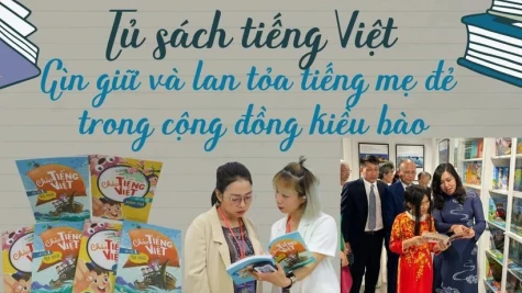 Bookcase project contributes to spreading Vietnamese language, culture in Belgium