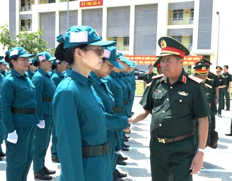 Kiểm tra công tác bảo đảm cho lực lượng luyện tập diễu binh, diễu hành tại tỉnh Bình Dương