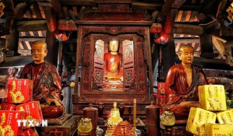 Truc Lam three-patriarch statuary recognised as national treasure