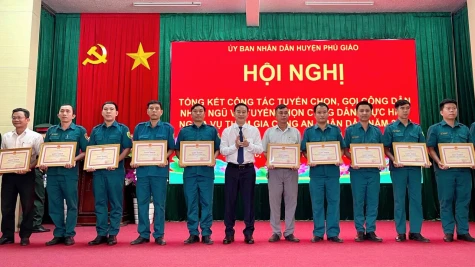 Huyện Phú Giáo: Công tác tuyển chọn và gọi công dân nhập ngũ năm 2025 đảm bảo chất lượng