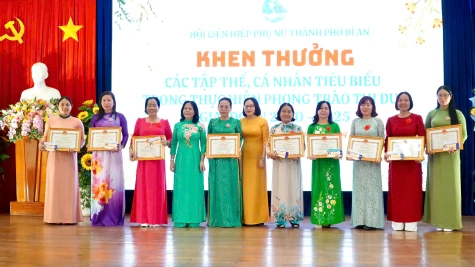 Hội LHPN Tp.Dĩ An: Hiệu quả từ các phong trào thi đua