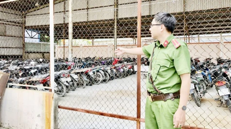 Chú trọng công tác phòng ngừa cháy, nổ tại các điểm giữ xe vi phạm