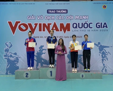 Kết thúc Giải vô địch các đội mạnh Vovinam Quốc gia 2025: Bình Dương đạt 3 huy chương vàng