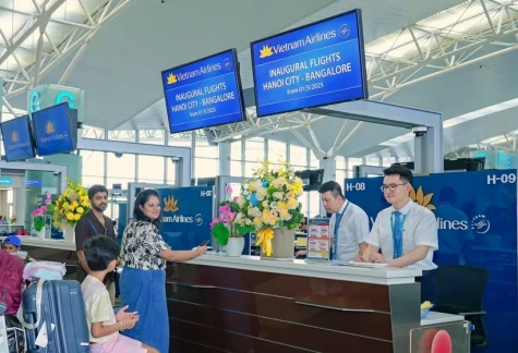 越南国家航空公司连续开通河内直达印度的航线