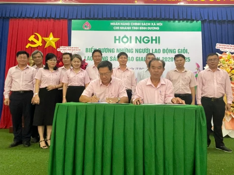 Công đoàn cơ sở Ngân hàng Chính sách xã hội Bình Dương: Chăm lo đời sống người lao động gắn với các phong trào thi đua