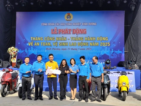 Công đoàn Các khu công nghiệp Bình Dương phát động Tháng công nhân năm 2025