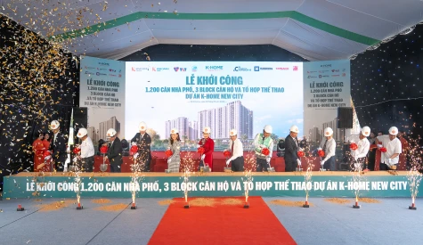 Kim Oanh Land khởi công 1.200 căn nhà phố, 3 block căn hộ và tổ hợp thể thao dự án K-Home New City