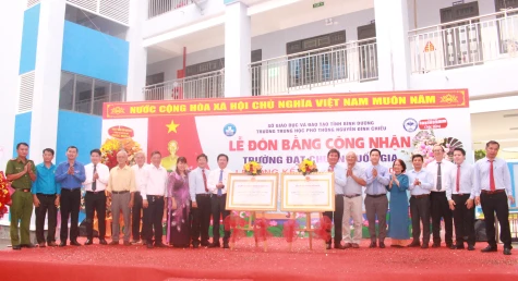 TP.Thủ Dầu Một: Trường THPT Nguyễn Đình Chiểu đạt chuẩn Quốc gia mức độ 1
