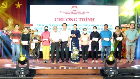 Ủy ban MTTQ Việt Nam TP.Thủ Dầu Một: Tiếp sức cho người nghèo vươn lên