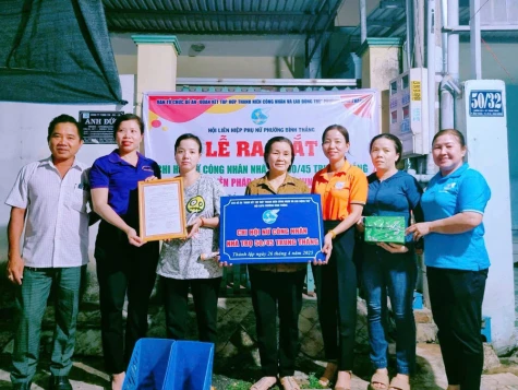 Ra mắt Chi hội Nữ công nhân nhà trọ