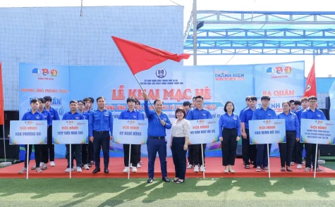 TP.Dĩ An: Phát động Tháng hành động vì trẻ em và ra quân Chiến dịch Thanh niên tình nguyện hè