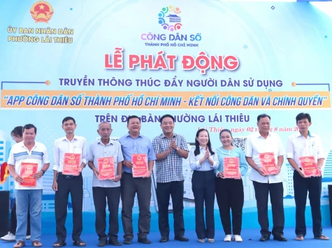 Phường Lái Thiêu, TP.Hồ Chí Minh:
Phát động App công dân số kết nối người dân với chính quyền