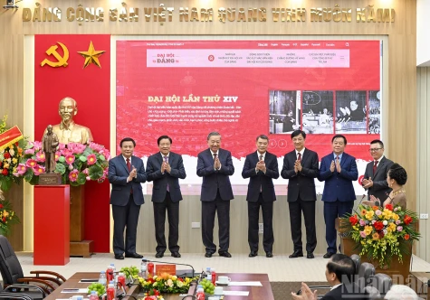 Tổng Bí thư Tô Lâm dự lễ ra mắt Trang thông tin điện tử "Đảng Cộng sản Việt Nam - Đại hội XIV"